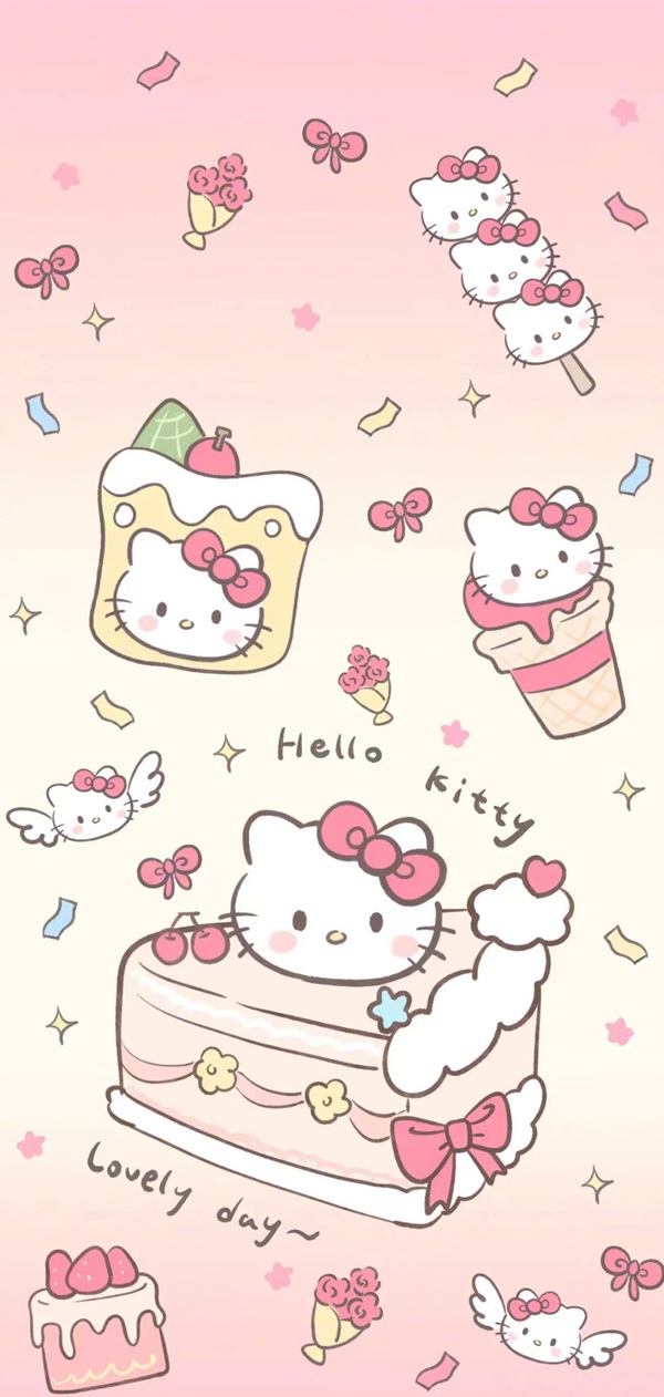 Hình nền điện thoại hello kitty 33