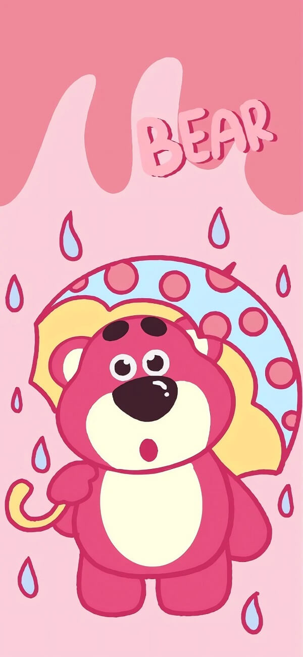 Hình nền gấu hồng lotso 3