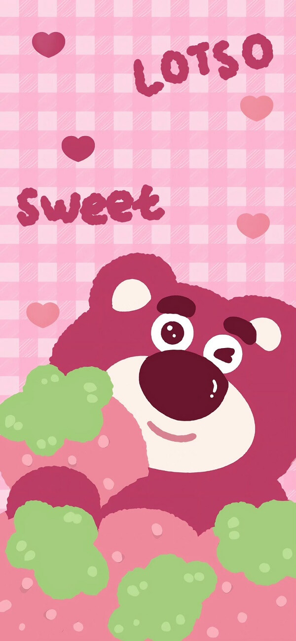 Hình nền gấu hồng lotso 4