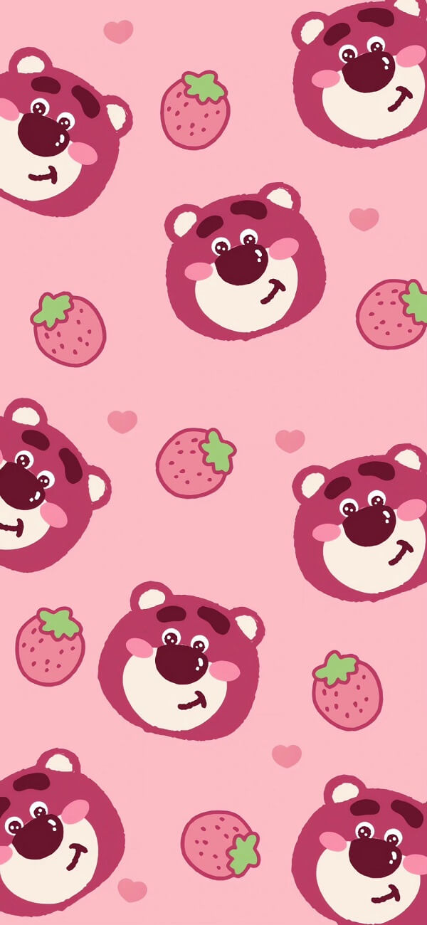 Hình nền gấu hồng lotso 9