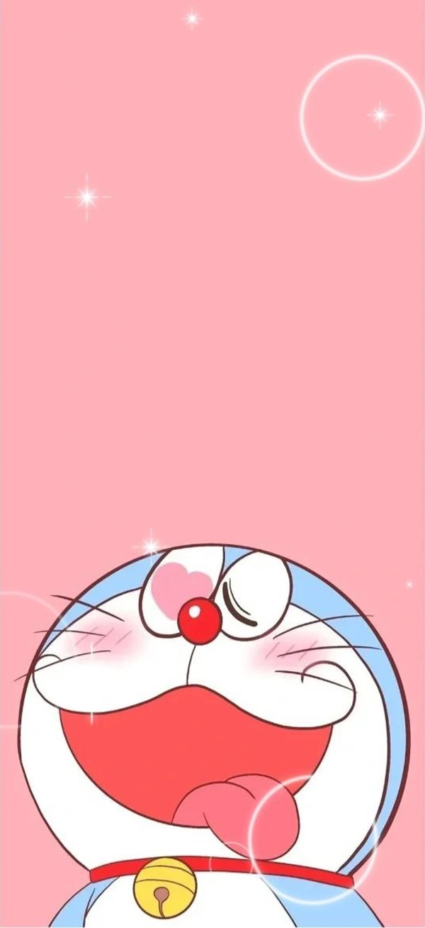 Hình nền doreamon màu hồng cute 26