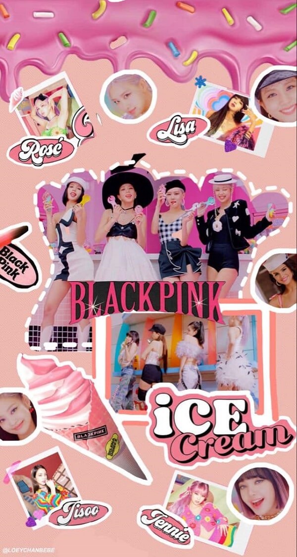 hình nền blackpink chibi cute 2