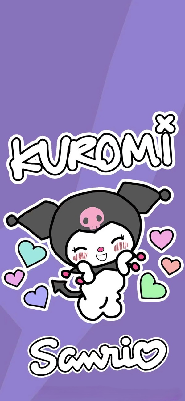 Kuromi hình nền điện thoai 1