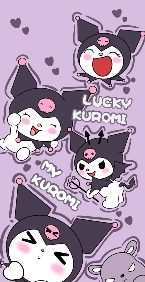 Hình nền Kuromi cute cho điện thoai 6