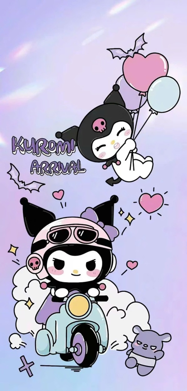 Hình nền Kuromi cute cho điện thoai 7