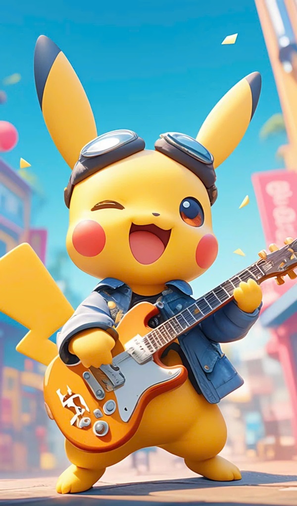 Hình nền pikachu cute 3D cho điện thoai 3