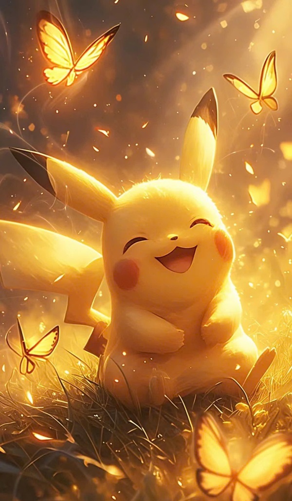 Hình nền pikachu cute 3D cho điện thoai 8