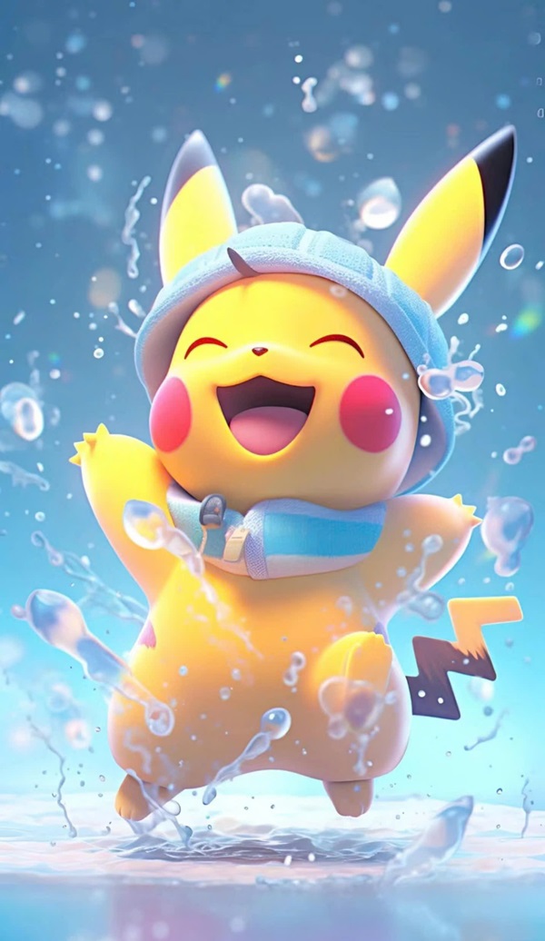 Hình nền pikachu cute 3D cho điện thoai 9