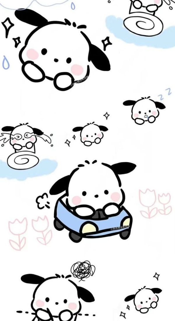 Hình nền Pochacco siêu cute 10