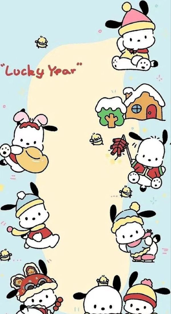 Hình nền Pochacco siêu cute 6