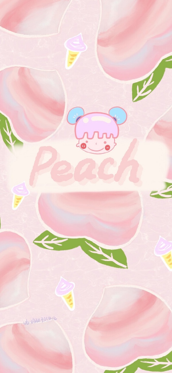 Peach hình nền quả đào cute 8