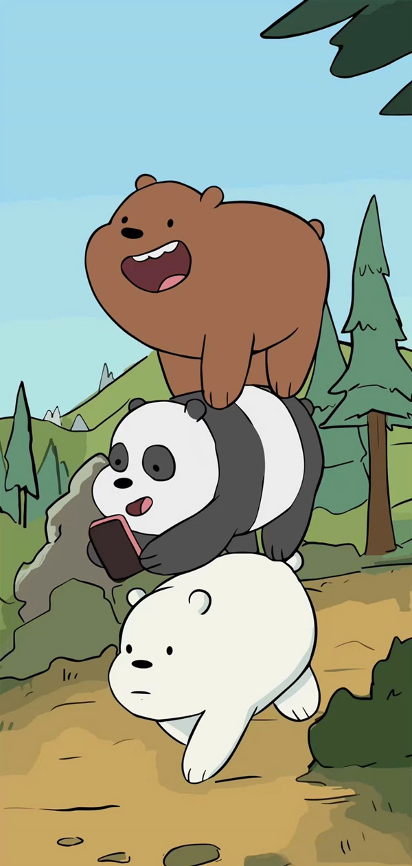 hình nền điện thoại we bare bear 37