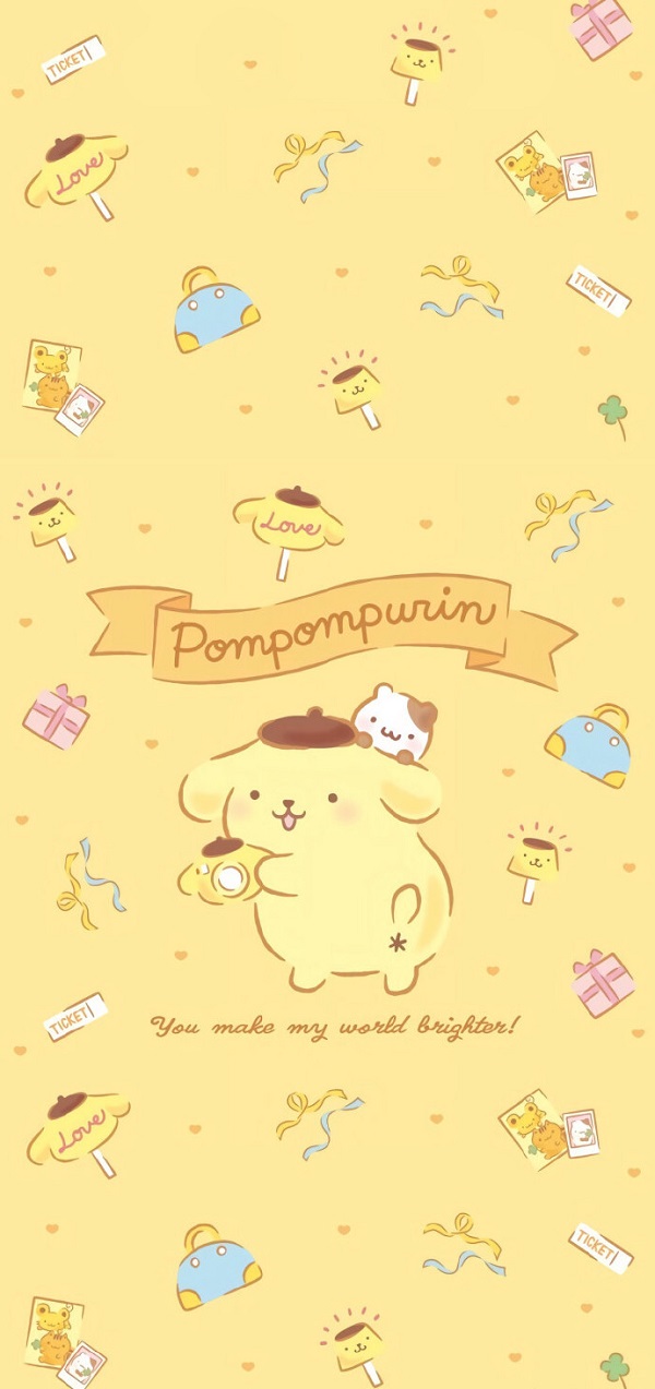 Hình nền Pompompurin tinh nghịch 1