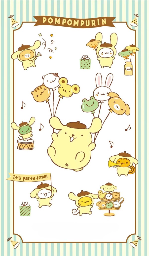 Hình nền Pompompurin tinh nghịch đáng yêu 6