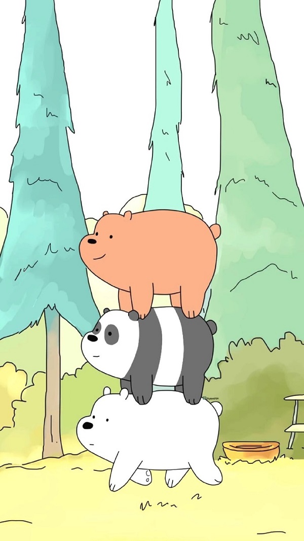 Hình nền We Bare Bears cute 2