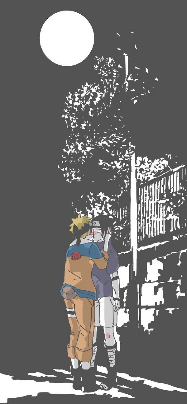 Ảnh  Uzumaki Naruto và Sasuke hôn nhau