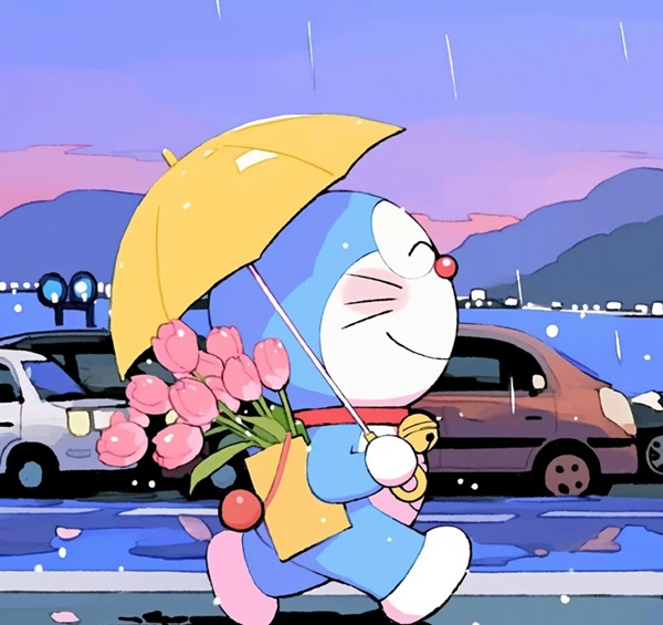 Avatar xanh dương doreamon 30