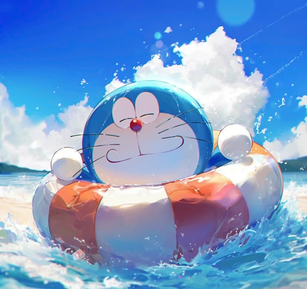 Avatar xanh dương doreamon 27