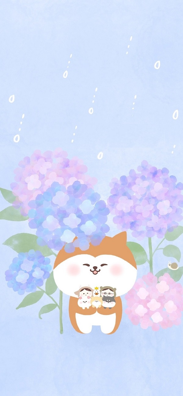 Hình nền chó Shiba chibi 8