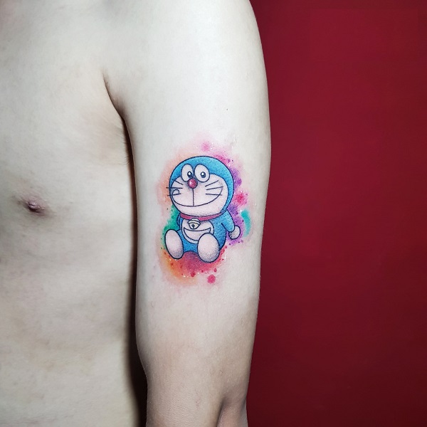 Hình xăm Doraemon mới nhất  7