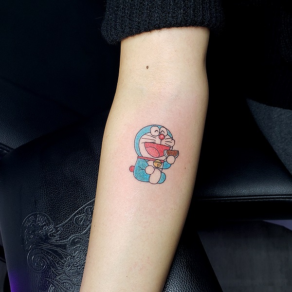 Hình xăm Doraemon mini 2