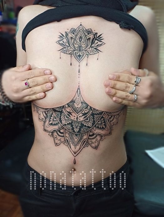 Hình xăm Mandala nữ 8