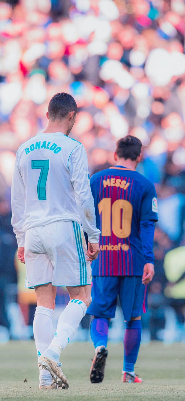 hình nền ronaldo và messi