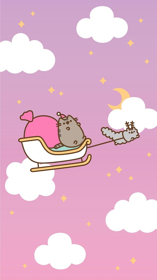 Hình nền mèo Pusheen cho điện thoại 4