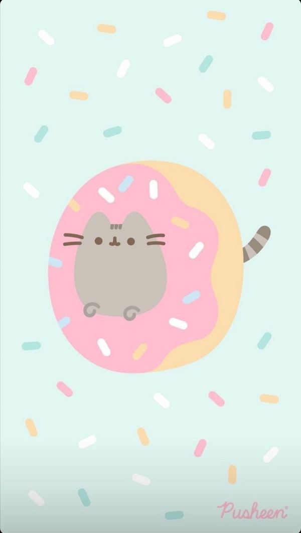 Hình nền mèo Pusheen cho điện thoại 11