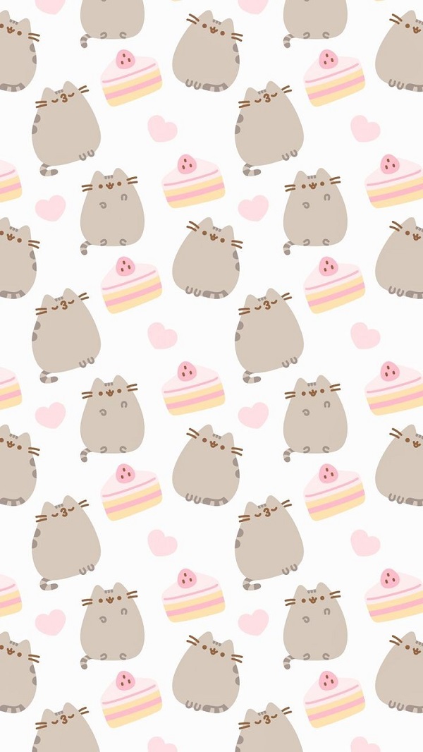 Hình nền mèo Pusheen cho điện thoại 8