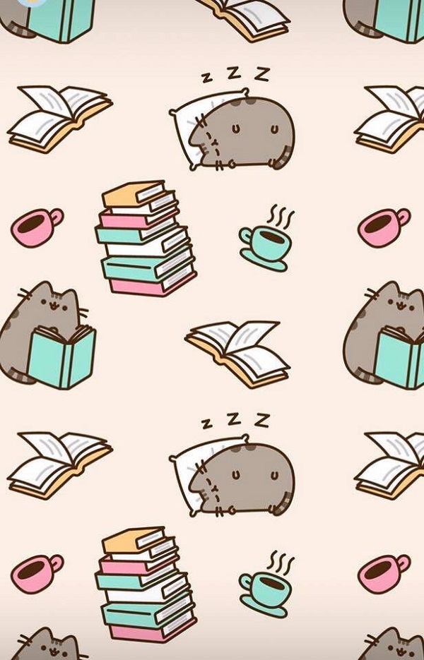 Hình nền mèo Pusheen cho điện thoại 3