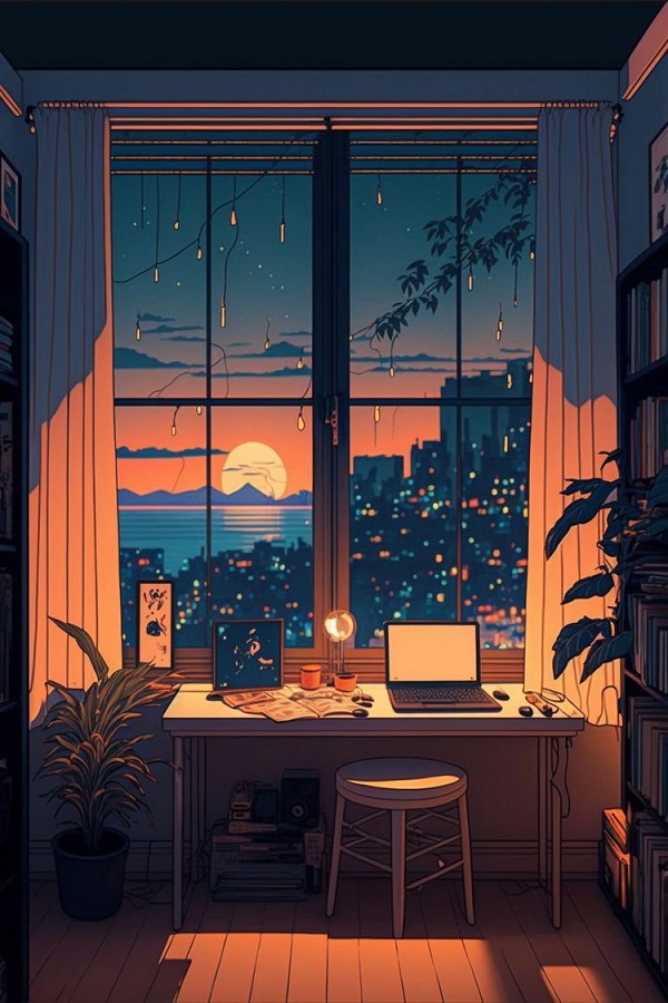 Hình nền lofi cho điện thoại 3