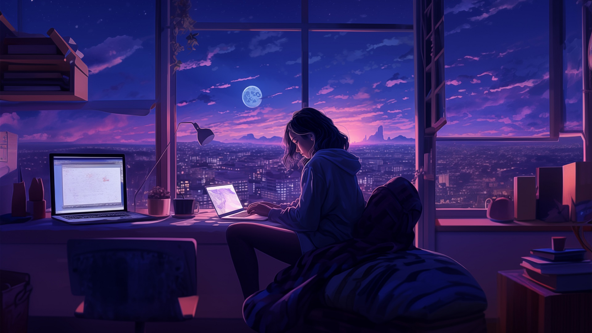 Hình nền lofi cho máy tính  17