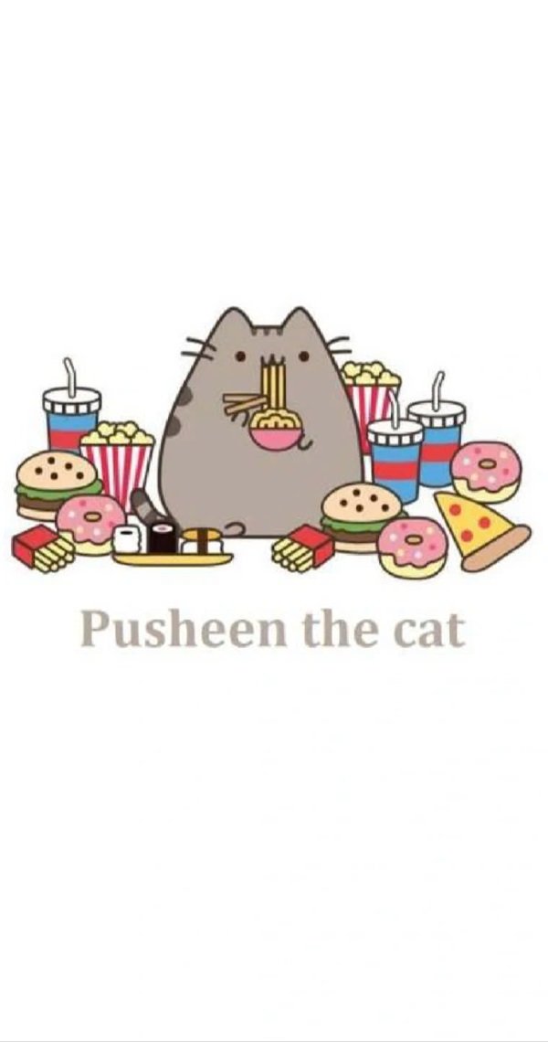 Hình nền mèo Pusheen cho điện thoại 33