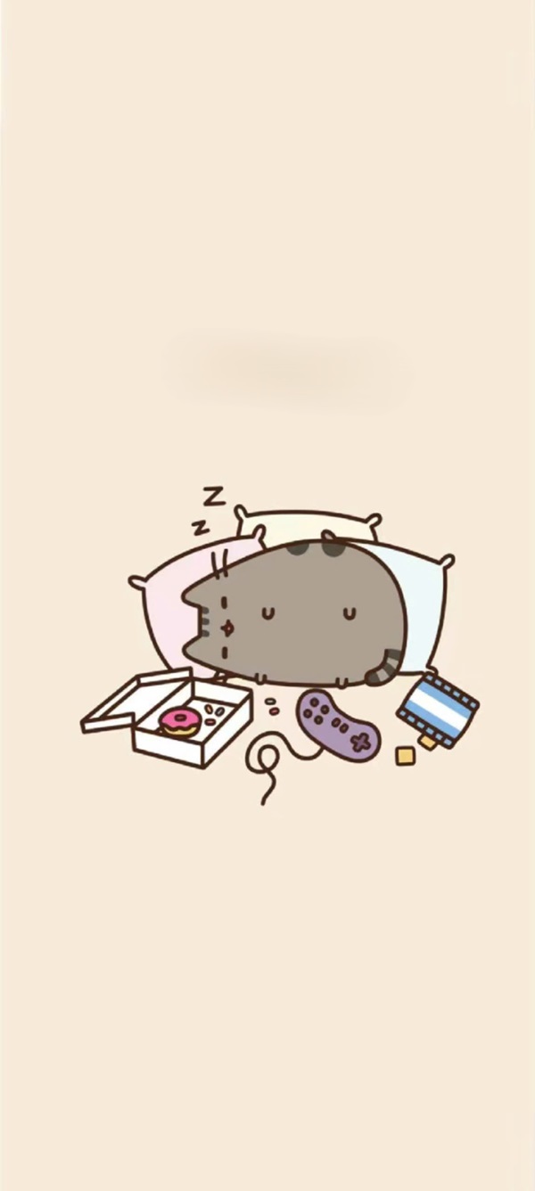 Hình nền mèo Pusheen cho điện thoại 27