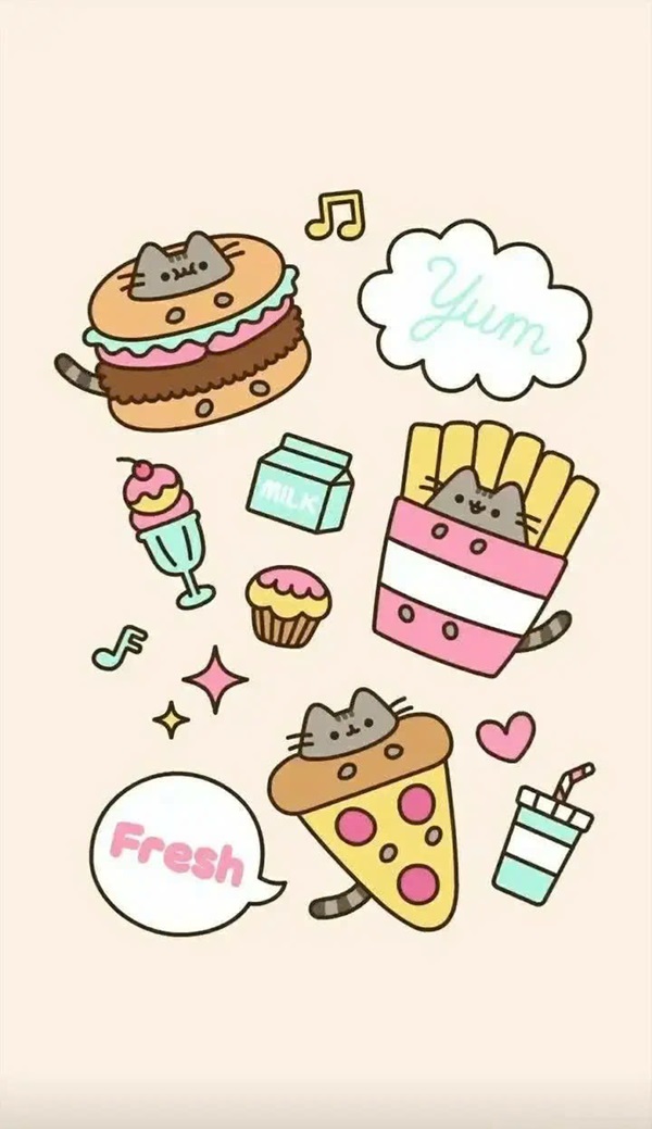 Hình nền mèo Pusheen cute 31