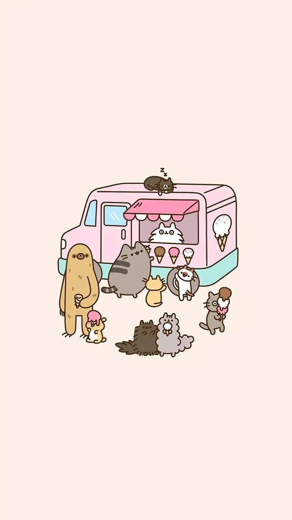 Hình nền mèo Pusheen cute 27