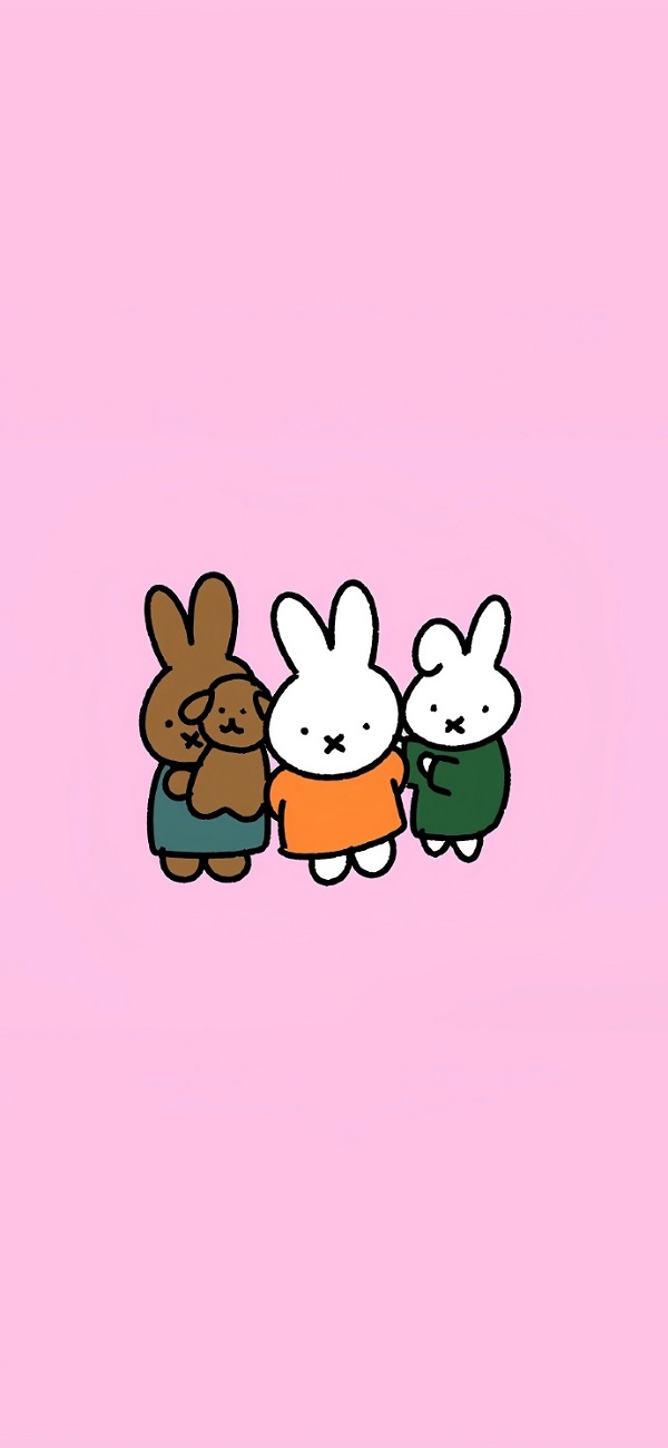 Hình nền thỏ Miffy cute cho điện thoại 24