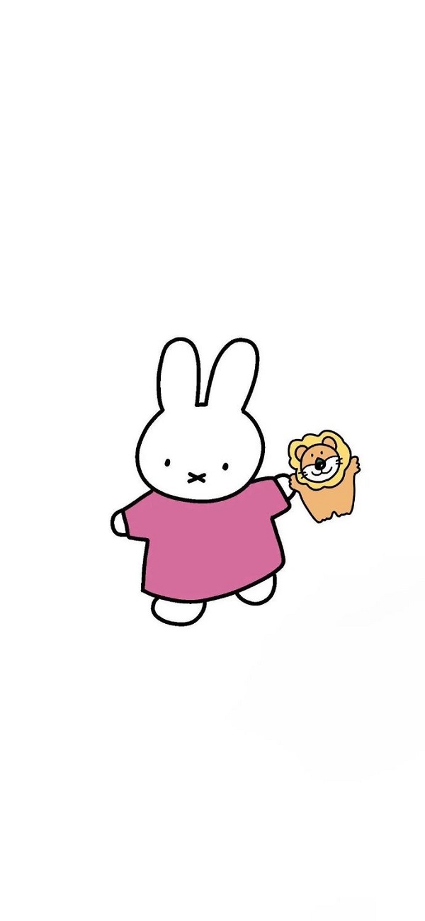 Hình nền thỏ Miffy cute cho điện thoại 9