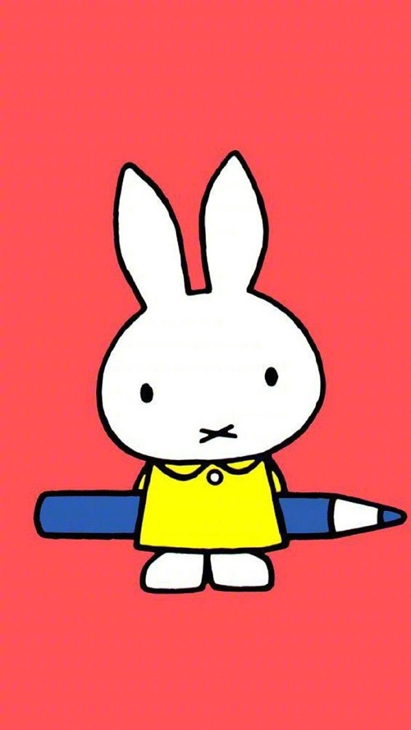 Hình nền thỏ Miffy cute cho điện thoại 4