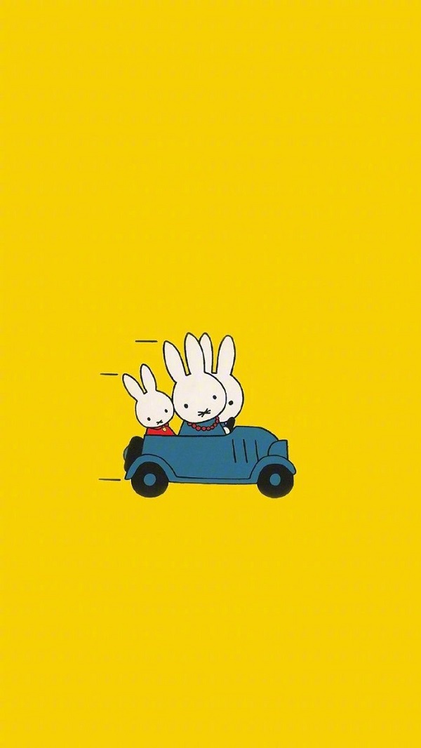 Hình nền thỏ Miffy cute cho điện thoại 3