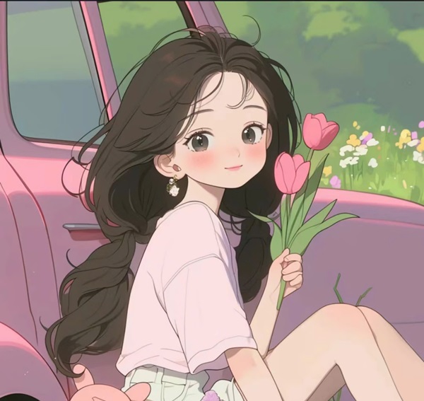 Ảnh đại diện hoa anime cute 41