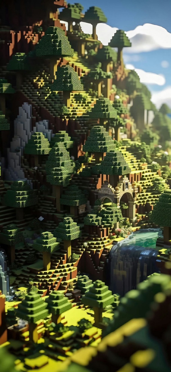 Hình nền Minecraft 4k cho điện thoại 17