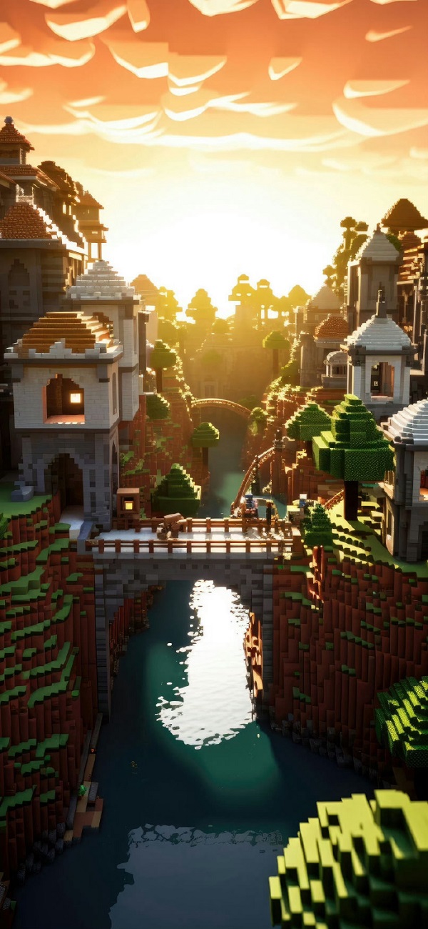 Hình nền Minecraft 4k cho điện thoại 12