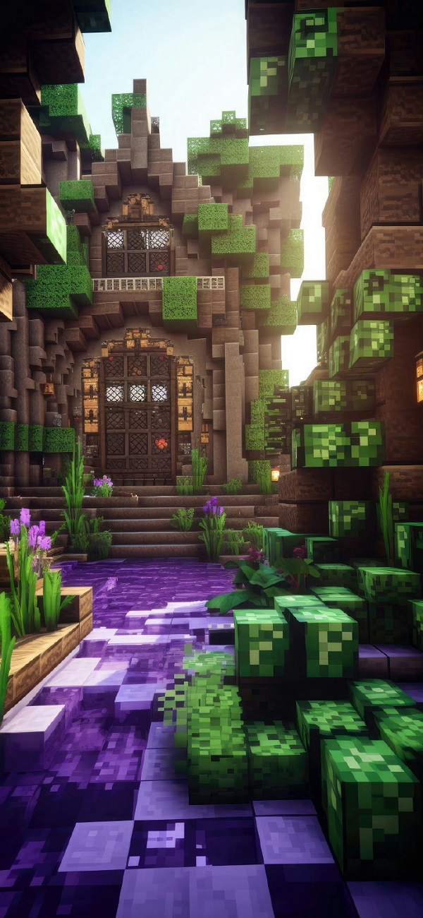 Hình nền Minecraft 4k cho điện thoại 15