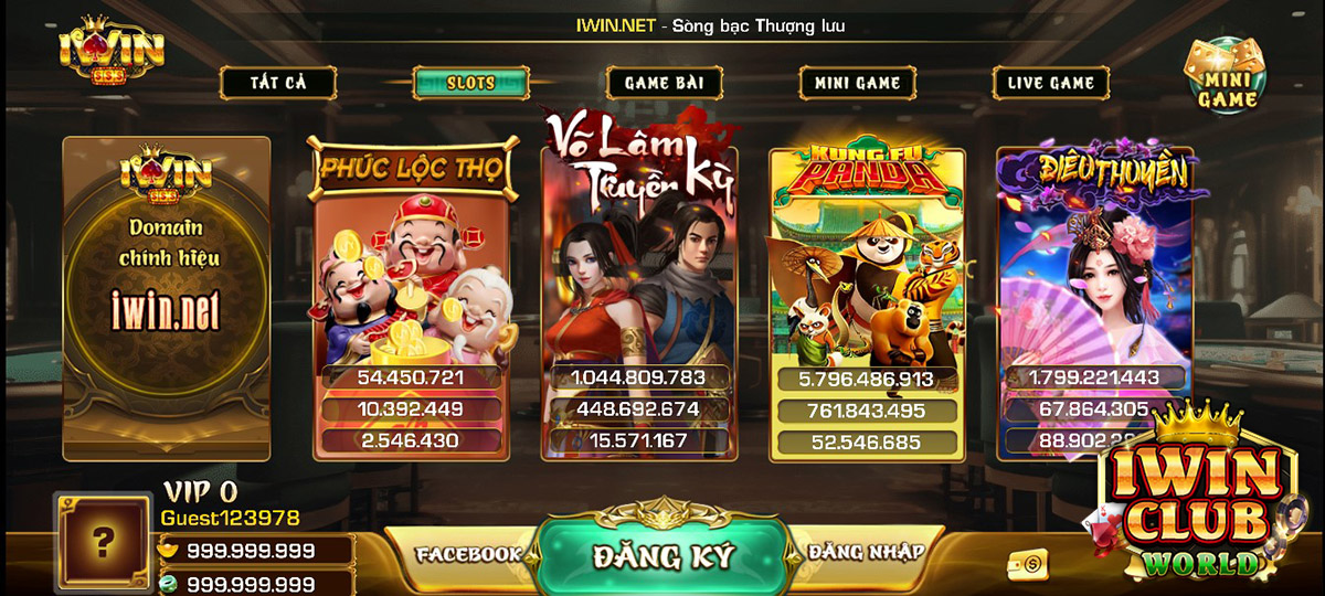 Nạp tiền trực tiếp trong game IWIN Club