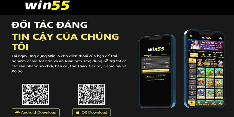 Ứng dụng win55 thuận tiện với người chơi 