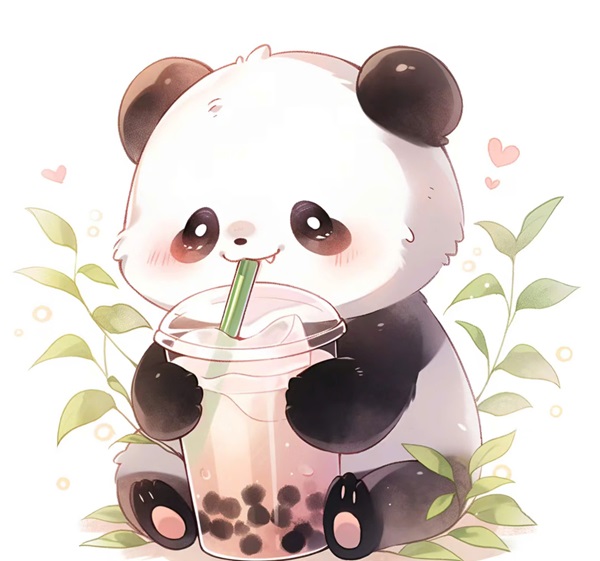 Avatar ảnh gấu trúc cute chibi 32