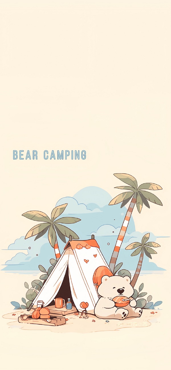 Hình nền camping cute, dễ thương  13