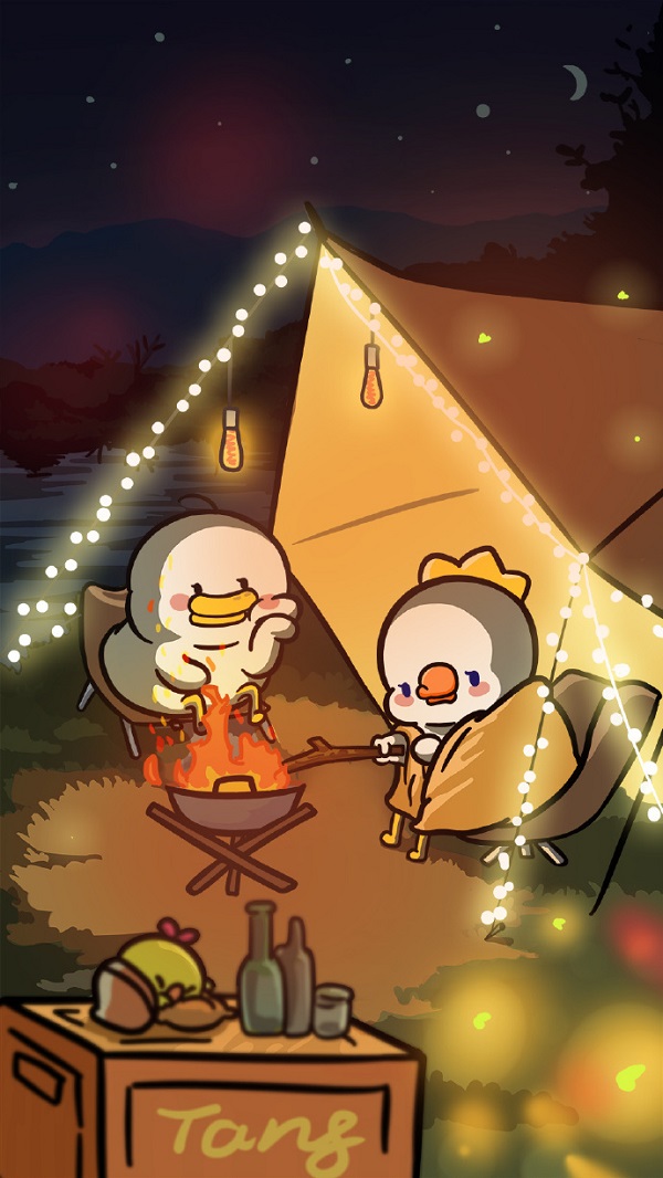 Hình nền camping cute, dễ thương  17